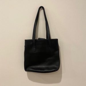 Vintage Black Leather Coach Bag